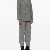 Emporio Armani Greyish Front Button Fastening Jackets