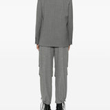 Emporio Armani Greyish Front Button Fastening Jackets