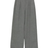 Emporio Armani Charcoal Pleated Trousers With Belt