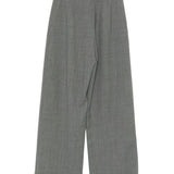 Emporio Armani Charcoal Pleated Trousers With Belt