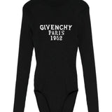 Givenchy Sumptuously Black High Neck Ribbed Bodysuit