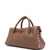 Zanellato Brown Dotta Centauro Small Leather Handbag