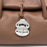 Zanellato Brown Dotta Centauro Small Leather Handbag
