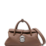 Zanellato Brown Dotta Centauro Small Leather Handbag