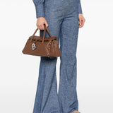 Zanellato Brown Dotta Centauro Small Leather Handbag