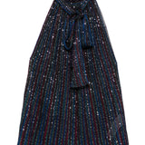 Missoni Azure Elevated Neck Sleeveless Top Detailing