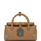 Zanellato Brown Elevated Detachable Shoulder Strap Bag