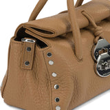 Zanellato Brown Elevated Detachable Shoulder Strap Bag