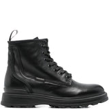 Woolrich Black Chelsea Ankle Boots Textured Premium