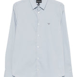 Emporio Armani Blue Shirts Button Fastening Longsleeve
