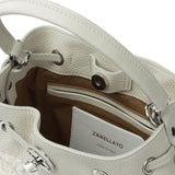 Zanellato White SignatureEdition Top Handle Bucket Bag