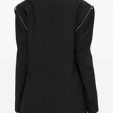 Dsquared2 Grey Double Breasted Jacket Zip Detailing
