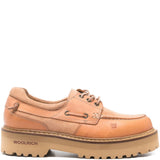 Woolrich Camel Leather Superior Calfskin Boat Shoes