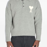Ami Paris CharcoalGreyish Polo Shirt Placket Premium