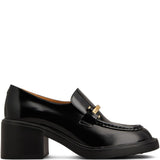 Tod's Luxurious Black Apron Toe Flat Shoes