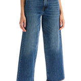 Toteme Blue Cropped Flare Jeans