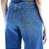 Toteme Blue Cropped Flare Jeans