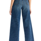 Toteme Blue Cropped Flare Jeans
