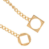 Jacquemus Gold Round Square Necklace