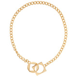 Jacquemus Gold Round Square Necklace