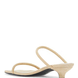 Toteme Black Square Toe Kitten Heel Sandals