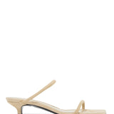 Toteme Black Square Toe Kitten Heel Sandals