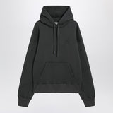 Ami Paris Charcoal Grey Luxury Sweatshirt Embroidered