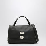 Zanellato Black Postina Handbag Flap With Shoulder