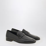 Ferragamo Black Loafer Distinctive Gancini Logo Band