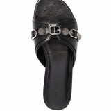 Balenciaga Cagole leather sandals