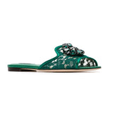 Dolce & Gabbana Slippers in lace with crystals