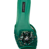 Dolce & Gabbana Slippers in lace with crystals