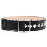 Alexander McQueen eyelet-detail leather belt