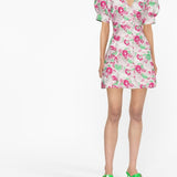 GANNI Multicolour Floral Print Mini Dress