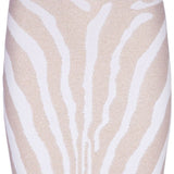 Balmain Zebra knit short skirt