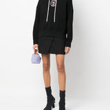 Palm Angels Black Logo Print Hoodie