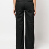 Palm Angels Black Logo Waistband Trousers