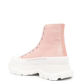 Alexander McQueen Rosa Chiaro Tread Slick Ankle Boots