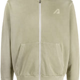 Autry Sage Green Embroidered Logo Hoodie