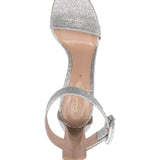 Gianvito Rossi Silver Glitter High Heel Sandals