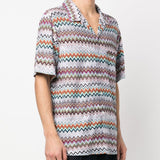 Missoni Grey Multicolour Short Sleeve Shirt
