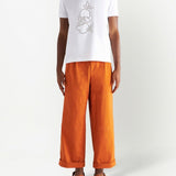Etro Burnt Orange Wide Leg Trousers