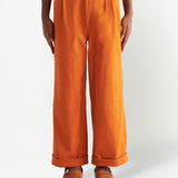 Etro Burnt Orange Wide Leg Trousers