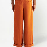 Etro Burnt Orange Wide Leg Trousers