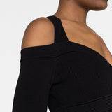 Alexander McQueen Short knitted dress with V-neck