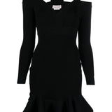 Alexander McQueen Short knitted dress with V-neck