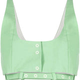 Ganni cropped tank top