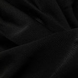 Saint Laurent Black One-Shoulder Semi-Transparent Dress