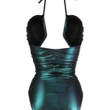 Rick Owens Sea Green Cutout Swimsuit