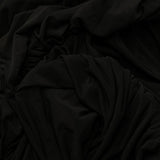 Rick Owens Black Draped Midi Dress